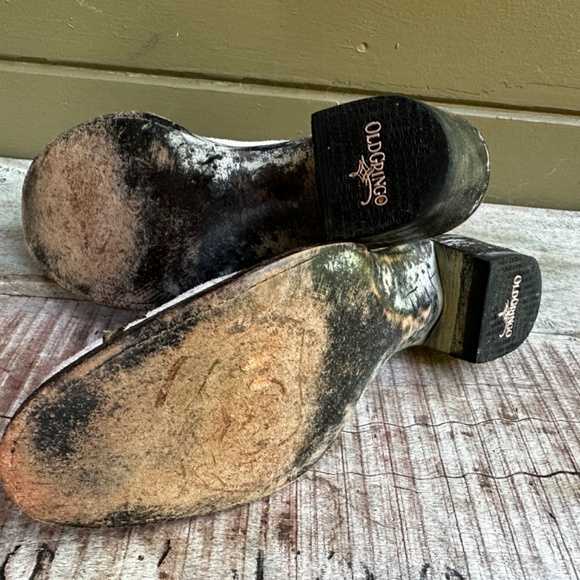 Women's Old Gringo mules slip-ons distressed skulls skeleton embroidered 8 - Picture 4 of 9